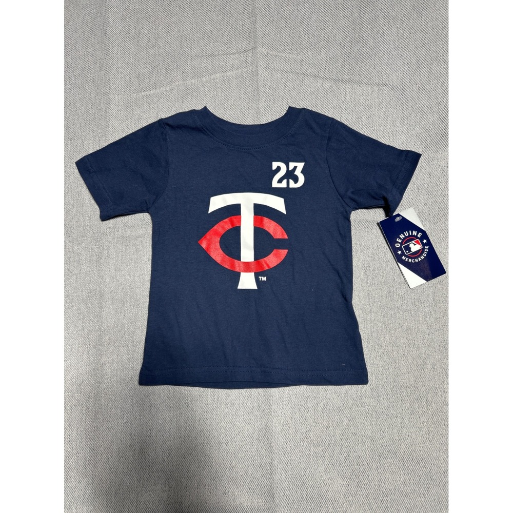 MLB Minnesota Twins Graphic T-Shirt 2T Navy Blue Short Sleeve‎ TC Logo 23